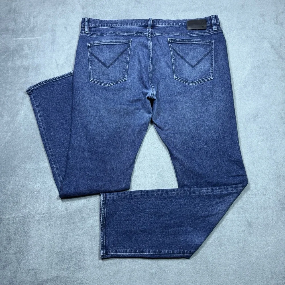 John Varvatos Men's Slim Straight Jeans - Dark Blue Denim